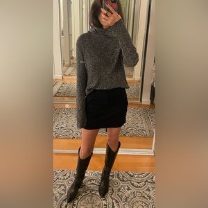 Grey turtleneck
